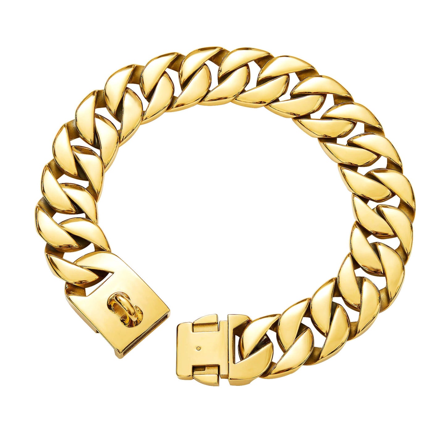 Cuban Link Gold Dog Collar-ALPHA